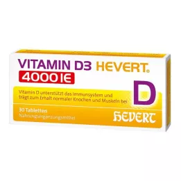 VITAMIN D3 HEVERT δισκία 4.000 I.U., 30 τεμάχια