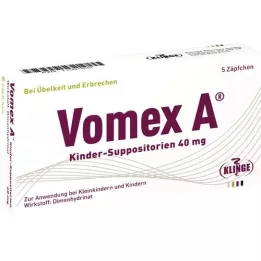 VOMEX A παιδιατρικά υπόθετα 40 mg, 5 τεμάχια
