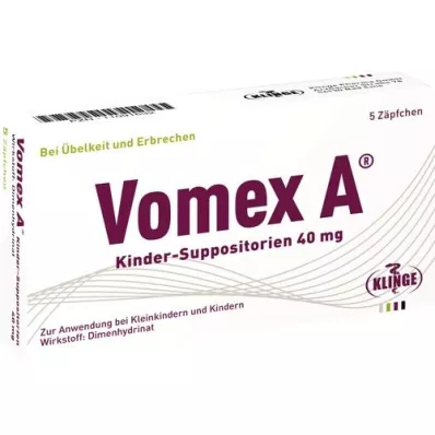 VOMEX A παιδιατρικά υπόθετα 40 mg, 5 τεμάχια