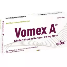 VOMEX A παιδιατρικά υπόθετα 70 mg forte, 5 τεμάχια