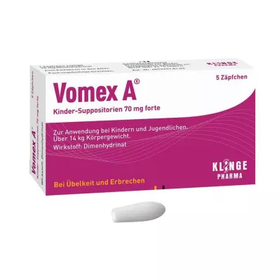 Παιδικά υπόθετα Vomex A® 70 mg forte, 5 τεμ