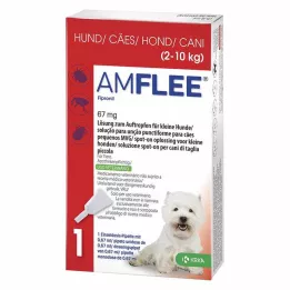 AMFLEE 67 mg spot-on διάλυμα για μικρούς σκύλους 2-10kg, 3 τεμάχια