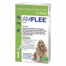 AMFLEE 134 mg spot-on διάλυμα για μεσαίου μεγέθους σκύλους 10-20kg, 3 τεμάχια