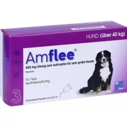 AMFLEE 402 mg spot-on διάλυμα για πολύ μεγάλους σκύλους 40-60kg, 3 τεμάχια