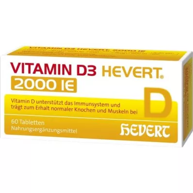 VITAMIN D3 HEVERT δισκία 2.000 I.U., 60 τεμάχια