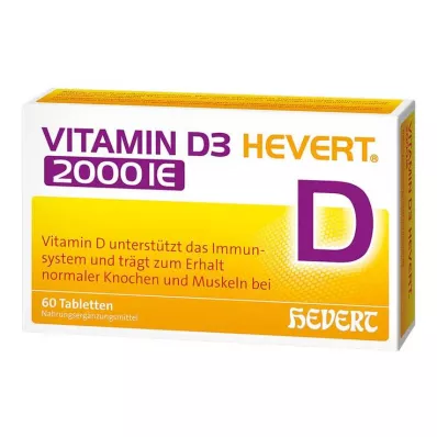 Vitamin D3 Hevert 2.000 IU δισκία, 60 τεμ