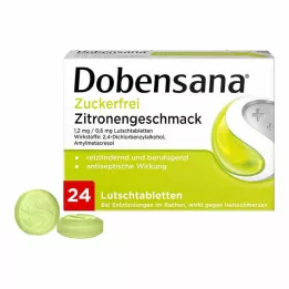 DOBENSANA τζελ λεμονιού χωρίς ζάχαρη 1,2mg/0,6mg lut., 24 τεμάχια