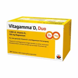 VITAGAMMA D3 Duo 1.000 I.E Vit.D3 150mg Magnes.NEM, 100 τεμάχια