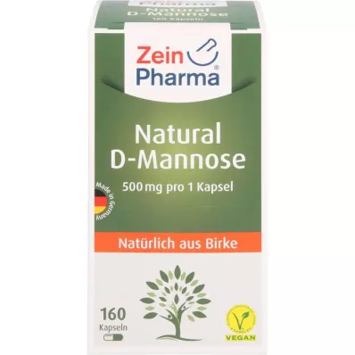 NATURAL D-Mannose 500 mg κάψουλες, 160 κάψουλες