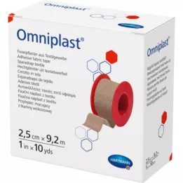 OMNIPLAST Υφασμάτινος γύψος στερέωσης 2,5 cmx9,2 m, 1 τεμάχιο