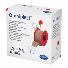 OMNIPLAST Υφασμάτινος γύψος στερέωσης 2,5 cmx9,2 m, 1 τεμάχιο