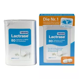 LACTRASE 18.000 FCC Δισκία σε διπλή συσκευασία διανομέα, 2X40 τεμάχια