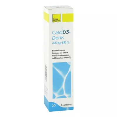 Calci D3-Denk 1000 mg / 880 IU αναβράζοντα δισκία, 20 τεμ