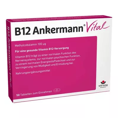 B12 ANKERMANN Vital δισκία, 50 κάψουλες