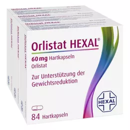 ORLISTAT HEXAL Σκληρές κάψουλες 60 mg, 3X84 τεμάχια