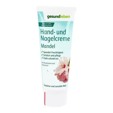 Healthy Living Κρέμα Χεριών και Νυχιών Αμύγδαλο (75 ml)