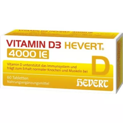 VITAMIN D3 HEVERT δισκία 4.000 I.U., 60 τεμάχια