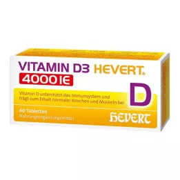 VITAMIN D3 HEVERT δισκία 4.000 I.U., 60 τεμάχια