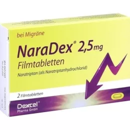 NARADEX 2,5 mg επικαλυμμένα με λεπτό υμένιο δισκία, 2 τεμάχια