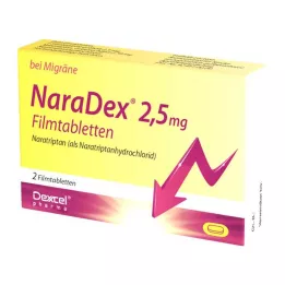 NARADEX 2,5 mg επικαλυμμένα με λεπτό υμένιο δισκία, 2 τεμάχια