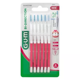 GUM Μεσοδόντια διπλής κατεύθυνσηςb.1,2 mm ροζ, 6 τεμ