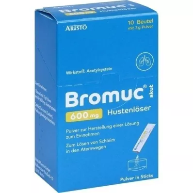 BROMUC οξεία 600 mg κατασταλτικό βήχα plv.for oral use, 10 τεμάχια