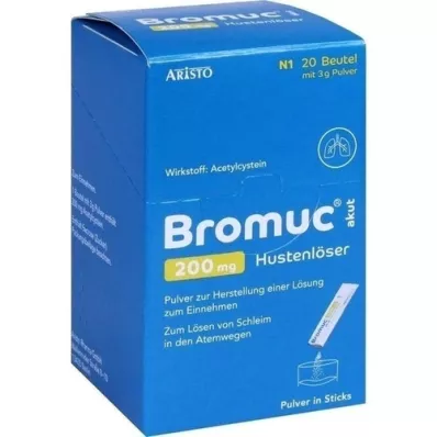 BROMUC Οξύ κατασταλτικό βήχα 200 mg για χρήση από το στόμα, 20 τεμάχια