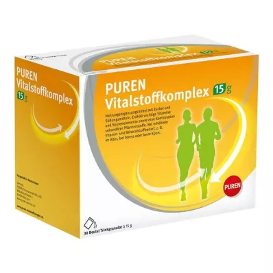PUREN Φάκελος με σύμπλοκο ζωτικής ουσίας 15 g κόκκων, 30 τεμάχια
