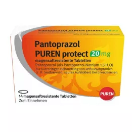 PANTOPRAZOL PUREN protect 20 mg δισκία με εντερική επικάλυψη, 14 τεμάχια