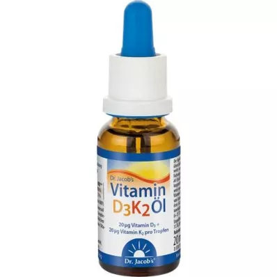 VITAMIN Έλαιο D3K2 Dr Jacobs drops, 20 ml