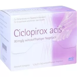 CICLOPIROX acis 80 mg/g βερνίκι νυχιών που περιέχει δραστικό συστατικό, 6 g