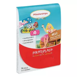 PIRATOPLAST Λωρίδες γύψου για κορίτσια 3 μεγέθη, 16 τεμ