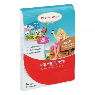 PIRATOPLAST Λωρίδες γύψου για κορίτσια 3 μεγέθη, 16 τεμ