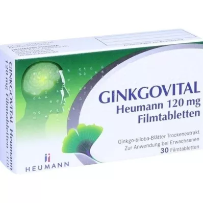 GINKGOVITAL Heumann 120 mg επικαλυμμένα με λεπτό υμένιο δισκία, 30 τεμάχια