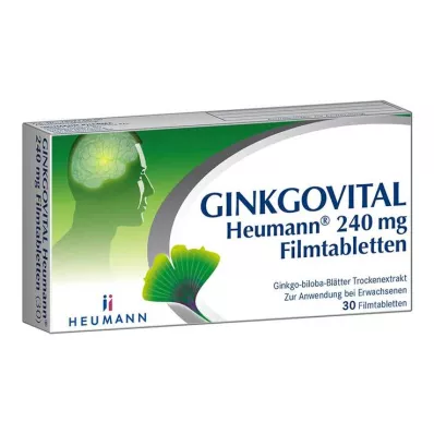 GINKGOVITAL Επικαλυμμένα με λεπτό υμένιο δισκία Heumann 240 mg, 30 τεμ