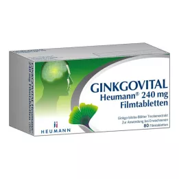 GINKGOVITAL Heumann 240 mg επικαλυμμένα με λεπτό υμένιο δισκία, 80 τεμάχια