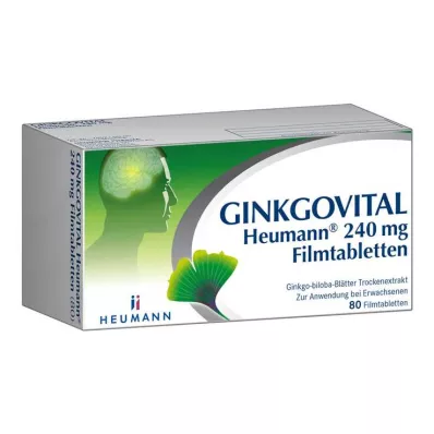 GINKGOVITAL Heumann 240 mg επικαλυμμένα με λεπτό υμένιο δισκία, 80 τεμ