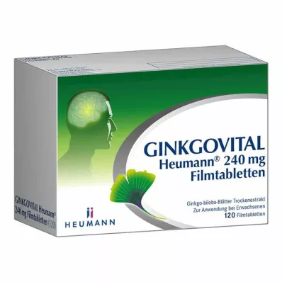 GINKGOVITAL Heumann 240 mg επικαλυμμένα με λεπτό υμένιο δισκία, 120 τεμ GINKGOVITAL Heumann 240 mg επικαλυμμένα με λεπτό υμένιο δισκία, 120 τεμ
