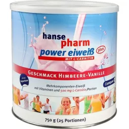 HANSEPHARM Power Protein plus Raspberry-Vanilla Plv, 750 g