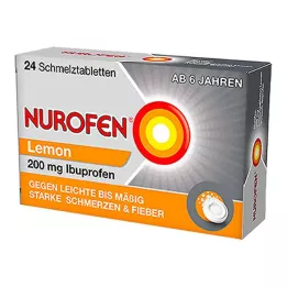 NUROFEN Οροδιασπώμενα δισκία 200 mg Lemon, 24 τεμάχια