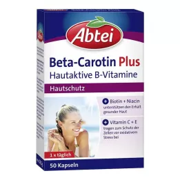 ABTEI Beta-Carotene Plus Skin Active B-Vitamins Capsules, 50 κάψουλες