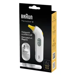 BRAUN THERMOSCAN 3 υπέρυθρα θερμόμετρα αυτιών, 1 τεμάχιο