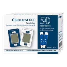 GLUCO TEST DUO Δοκιμαστικές ταινίες, 50 τεμάχια