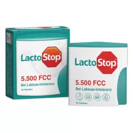 LACTOSTOP 5,500 FCC Δισκία με διανομέα κλικ, 50 τεμάχια