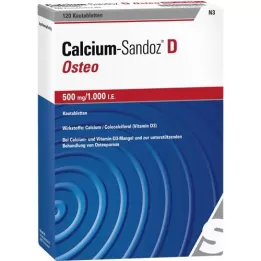 CALCIUM SANDOZ D Osteo 500 mg/1.000 I.U. μασώμενα δισκία, 120 τεμάχια