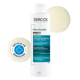 VICHY DERCOS Εξαιρετικά ευαίσθητο σαμπουάν για λιπαρό τριχωτό της κεφαλής, 200 ml