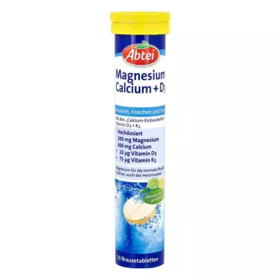 Αναβράζοντα δισκία Abtei Magnesium Calcium+d3 (15 τεμάχια)