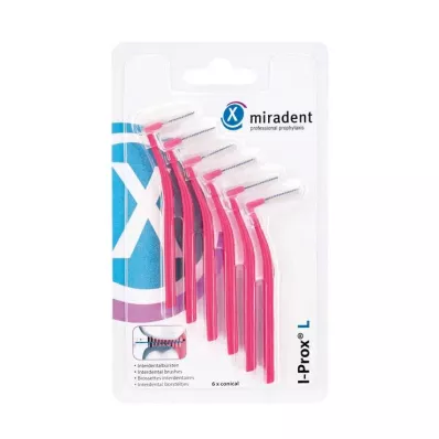 MIRADENT Μεσοδόντια βούρτσα I-Prox L 0,4 mm ροζ, 6 τεμ