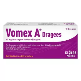 VOMEX A Dragees 50 mg επικαλυμμένα δισκία, 10 τεμάχια