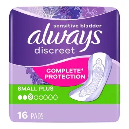 ALWAYS discreet incontinence single small plus, 16 τεμάχια